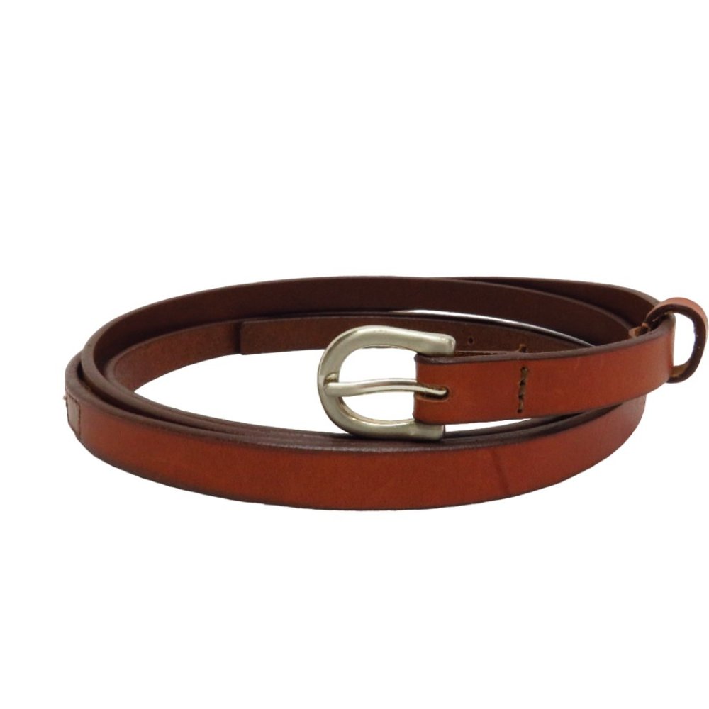 Wraparound Skinny Belt Made In USA From Italian Leather Vintage